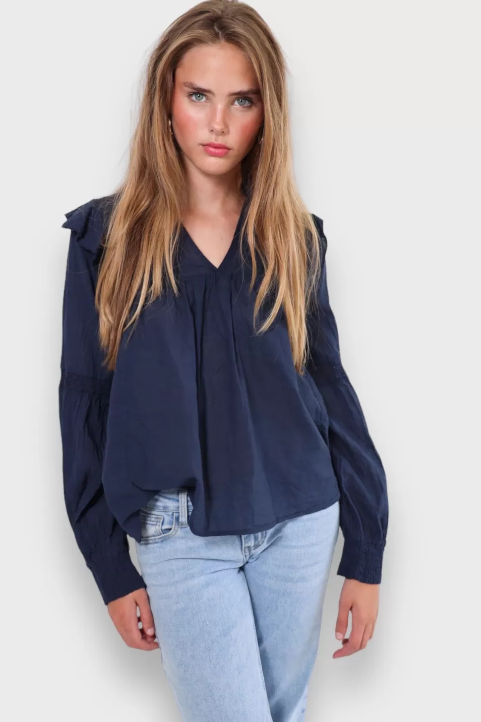 blouse_glory_marine_2.webp Blouse "Glory" Marine*Meet Me There New