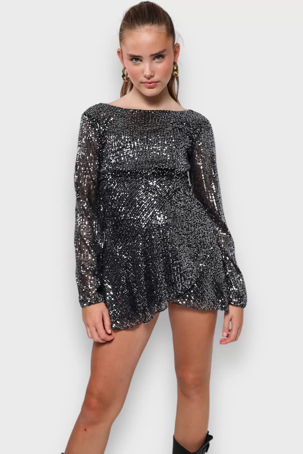robe_twinkle_argent_2.webp Robe "Twinkle" Argent*Meet Me There Shop