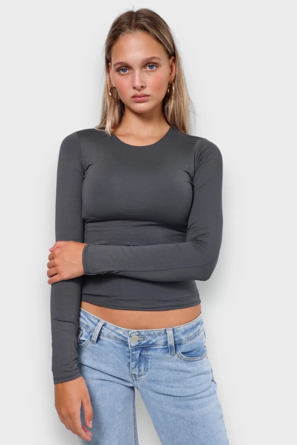 top_muse_gris_fonce_2.webp Top "Muse" Gris Fonce*Meet Me There Clearance